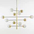 Frida | Modern Chandelier with Glass Orbs
