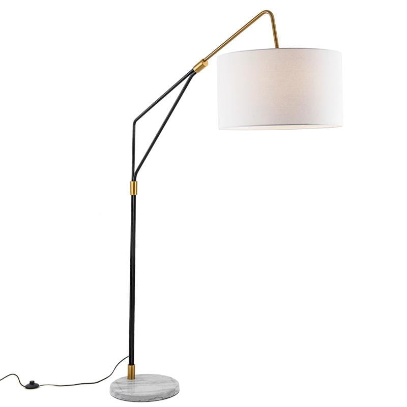 Signy | Modern Shade with Marble Base Floor Lamp