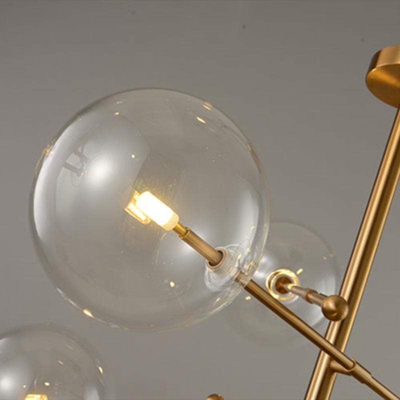 Dana 6 | Brass Modern Chandelier - Home Cartel ®