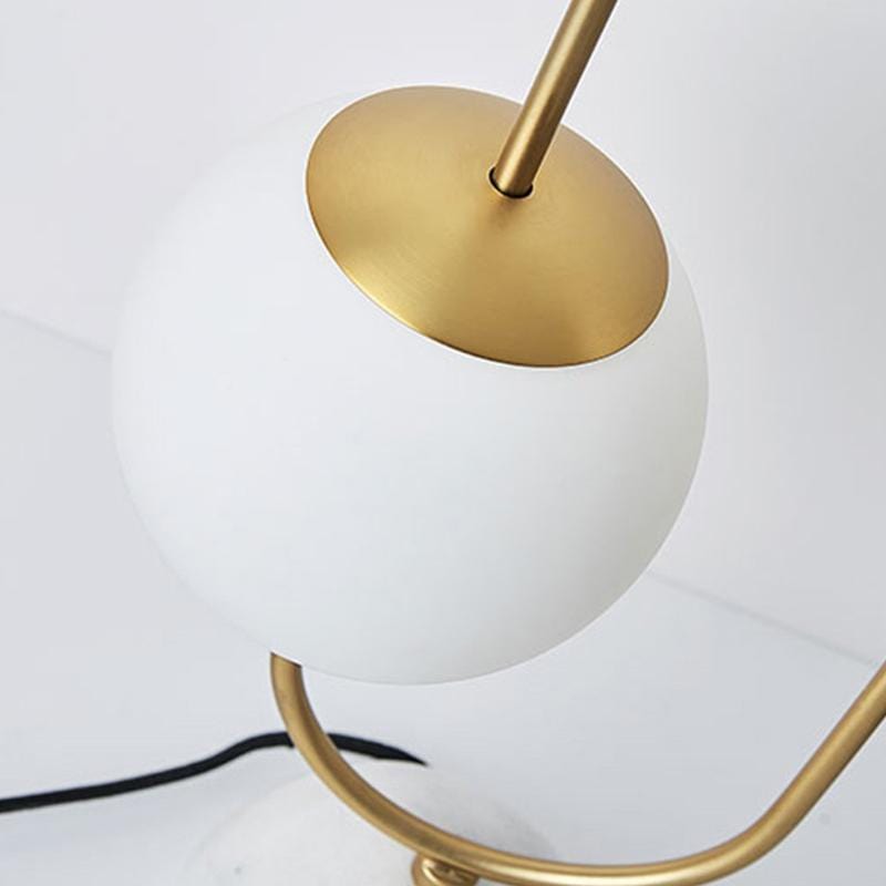 Norell | Glass Sphere Marble Table Lamp