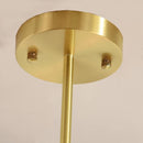 Vanja 7 A | Gold w/ Clear Glass Luxe Chandelier - Home Cartel ®