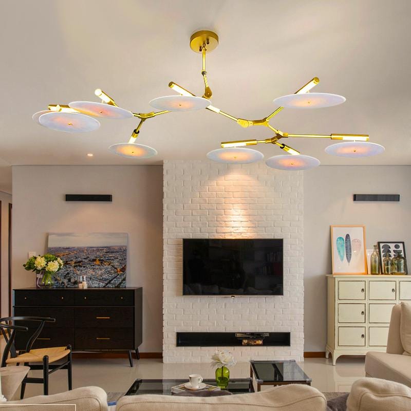 Ingrid 9 | Modern Branching Disc Chandelier - Home Cartel ®