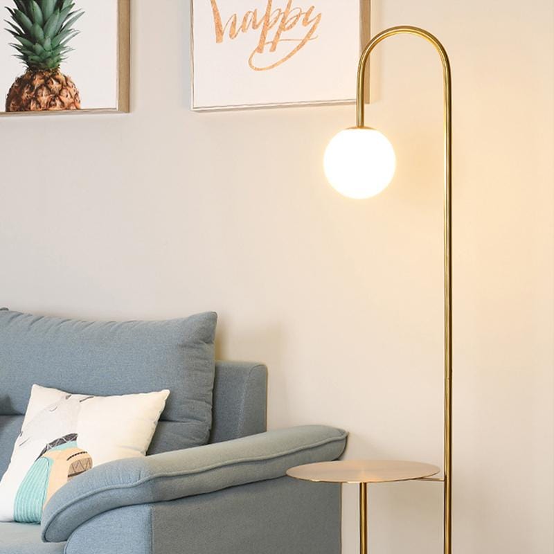 Smilla | Table Floor Lamp with Marble Base - Home Cartel ®