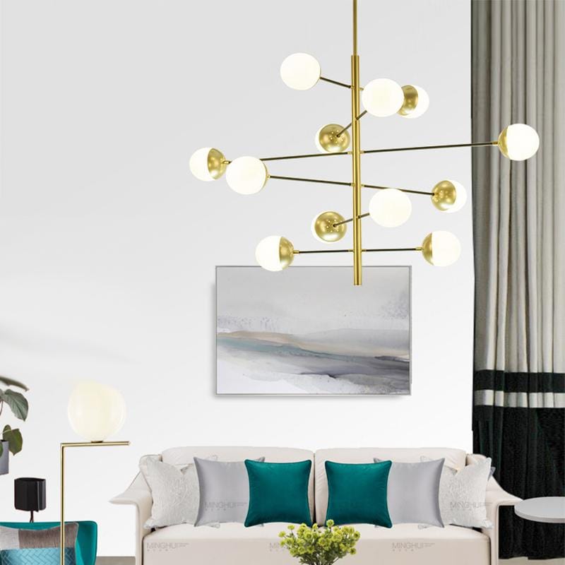Frida | Modern Chandelier with Glass Orbs - Home Cartel ®