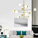 Frida | Modern Chandelier with Glass Orbs