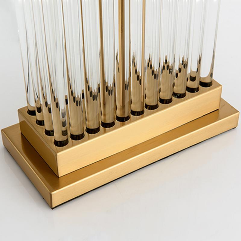 Lelle | Fluted Glass Base Table Lamp - Home Cartel ®