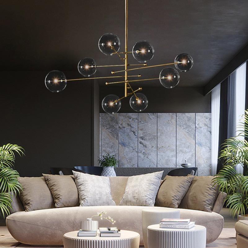 Dana 8 | Brass Modern Chandelier - Home Cartel ®