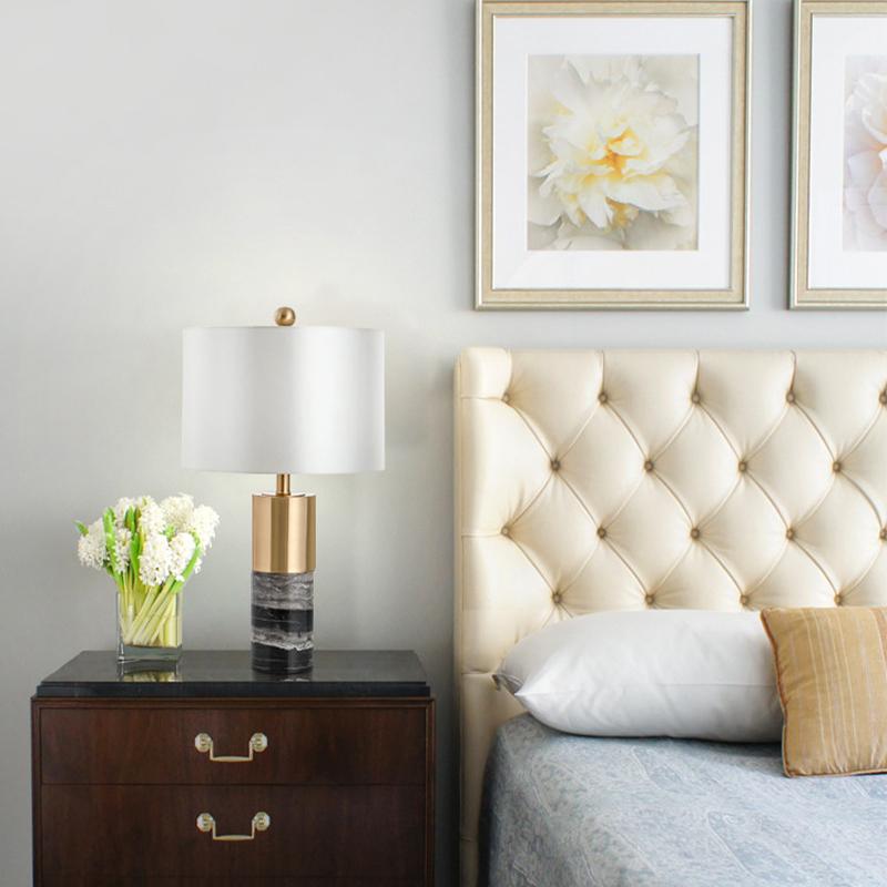 Aaren | Gold x Marble Base Table Lamp - Home Cartel ®