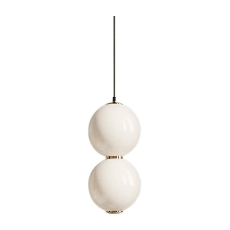 Iris E | Glass Sphere with Gold Details Pendant Light - Home Cartel ®