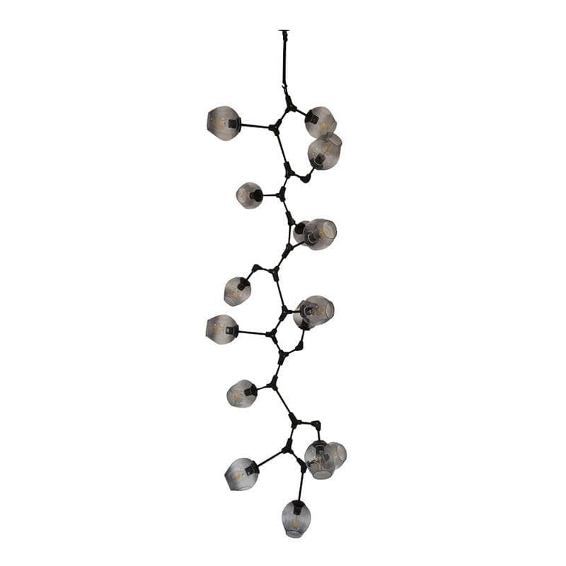 Vanja 15 | Black Smokey Glass Luxe Chandelier - Home Cartel ®