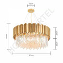 Strathbury Gold Luxe Crystal Chandelier - Home Cartel ®