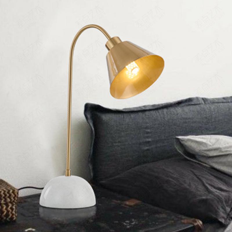 Boden | Brass Marble Table Lamp - Home Cartel ®