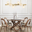 Mina 7 | Brass Modern Chandelier - Home Cartel ®