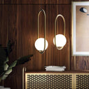 Tio | Brass and Frosted Glass Pendant Light - Home Cartel ®