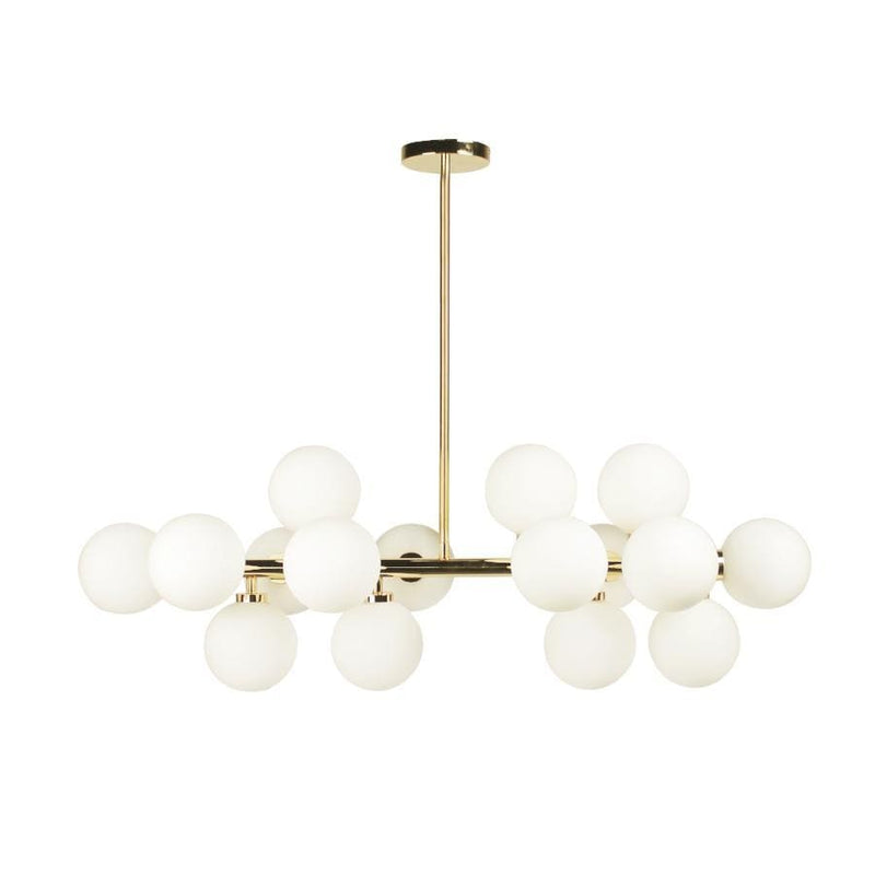 Thilly | Frosted Ball Chandelier - Home Cartel ®
