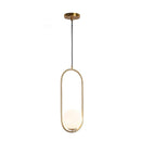 Tio | Brass and Frosted Glass Pendant Light - Home Cartel ®