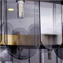 Soeren 100 | Luxe Glass Chandelier with Brass Detail