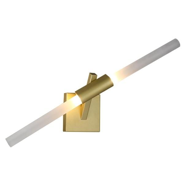 Vita Une | Gold w/ Frosted Glass Wall Sconce - Home Cartel ®