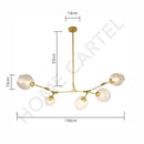 Vanja 5 | Glass Luxe Chandelier - Home Cartel ®