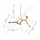 Vita 10 | Frosted Glass Chandelier - Home Cartel ®