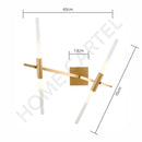 Vita Deux | Gold w/ Frosted Glass Wall Sconce - Home Cartel ®