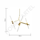 Vita 6 | Frosted Glass Chandelier - Home Cartel ®