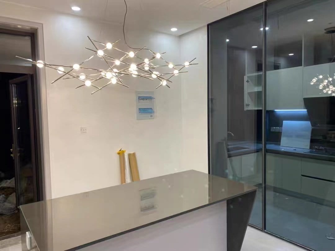 Artemis | Modern LED Nickel Chandelier - Home Cartel ®