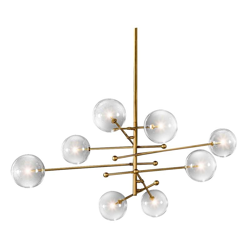 Dana 8 | Brass Modern Chandelier - Home Cartel ®