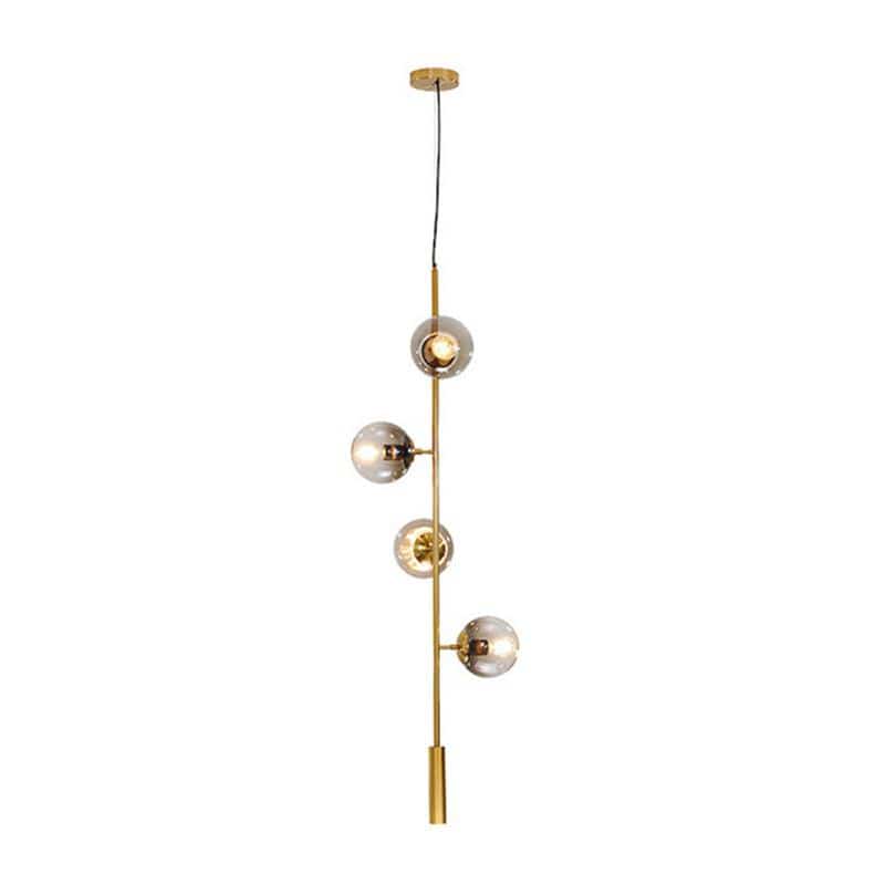 Olga Une | Brass w/ Glass Modern Pendant Light - Home Cartel ®