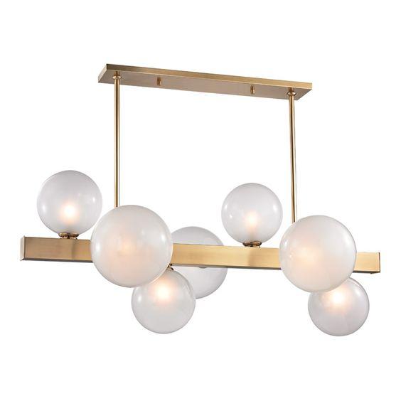 Mina 7 | Brass Modern Chandelier - Home Cartel ®