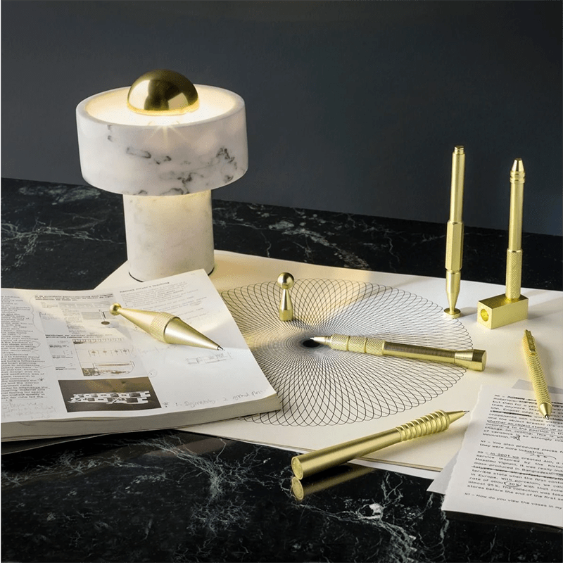 Carrara Une | Marble Table Lamp - Detail View #4 | HomeCartel