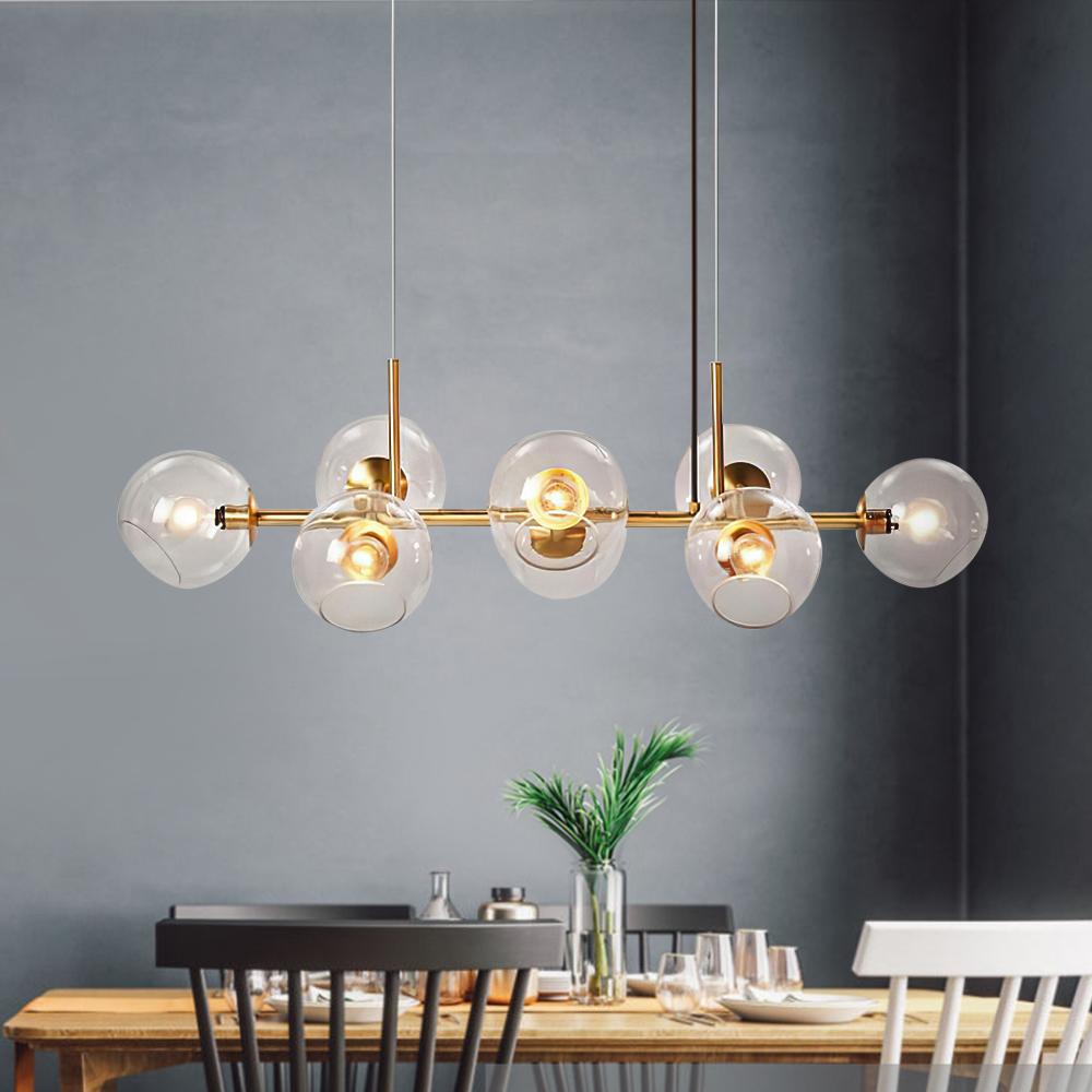 Eira 8 Staggered Glass | Chandelier - Home Cartel ®