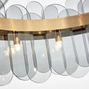 Soeren 100 | Luxe Glass Chandelier with Brass Detail