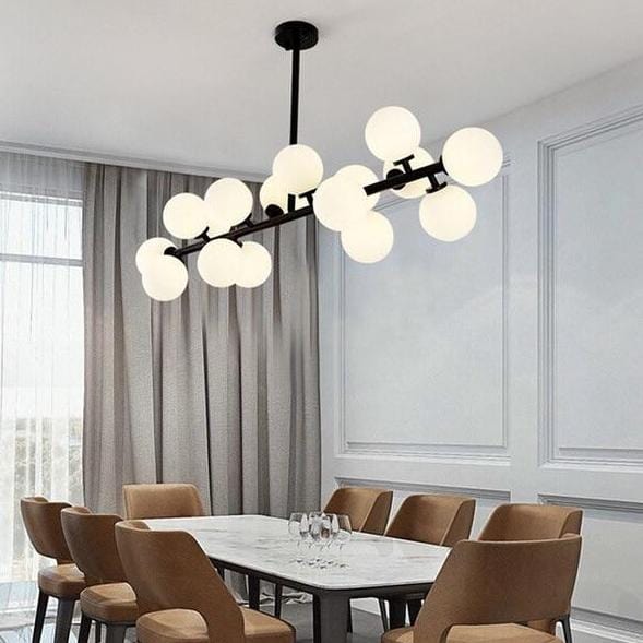 Thilly | Frosted Ball Chandelier - Home Cartel ®