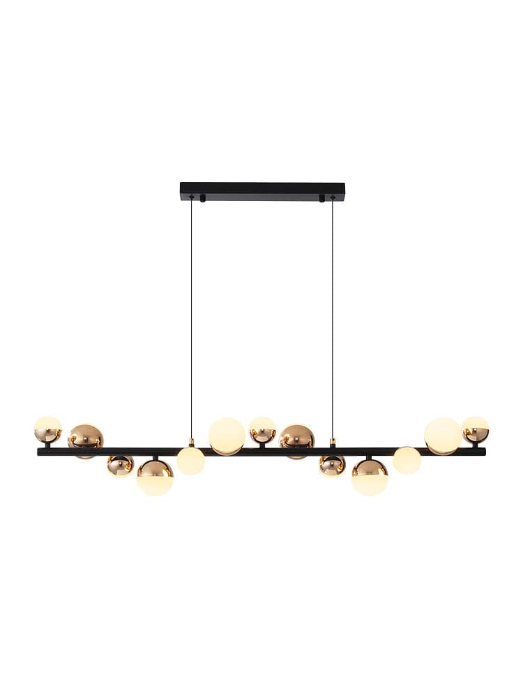 Iver 150 | Metal Finish with Glass Chandelier
