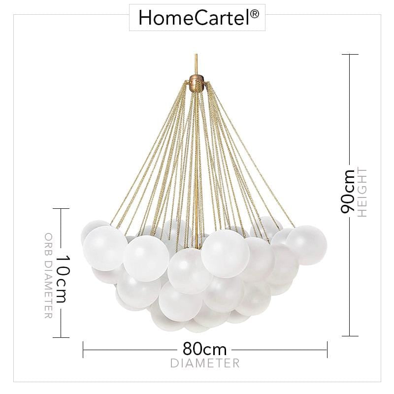 Lofoten 37 orbs | Modern Cloud Chandelier - Home Cartel ®