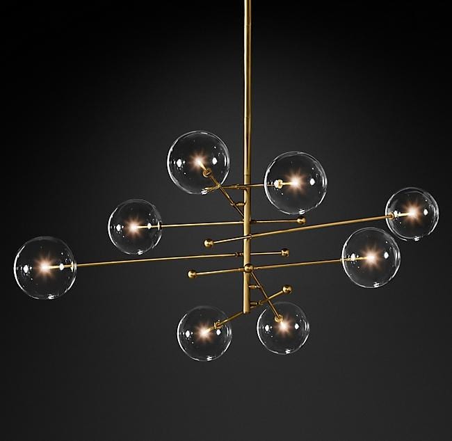 Dana 8 | Brass Modern Chandelier - Home Cartel ®