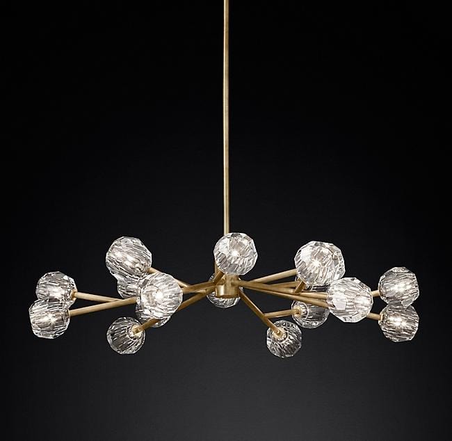 Siv 15 V2 | Brass Luxe Crystal Chandelier