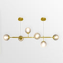 Olga | Brass w/ Glass Modern Chandelier - Home Cartel ®