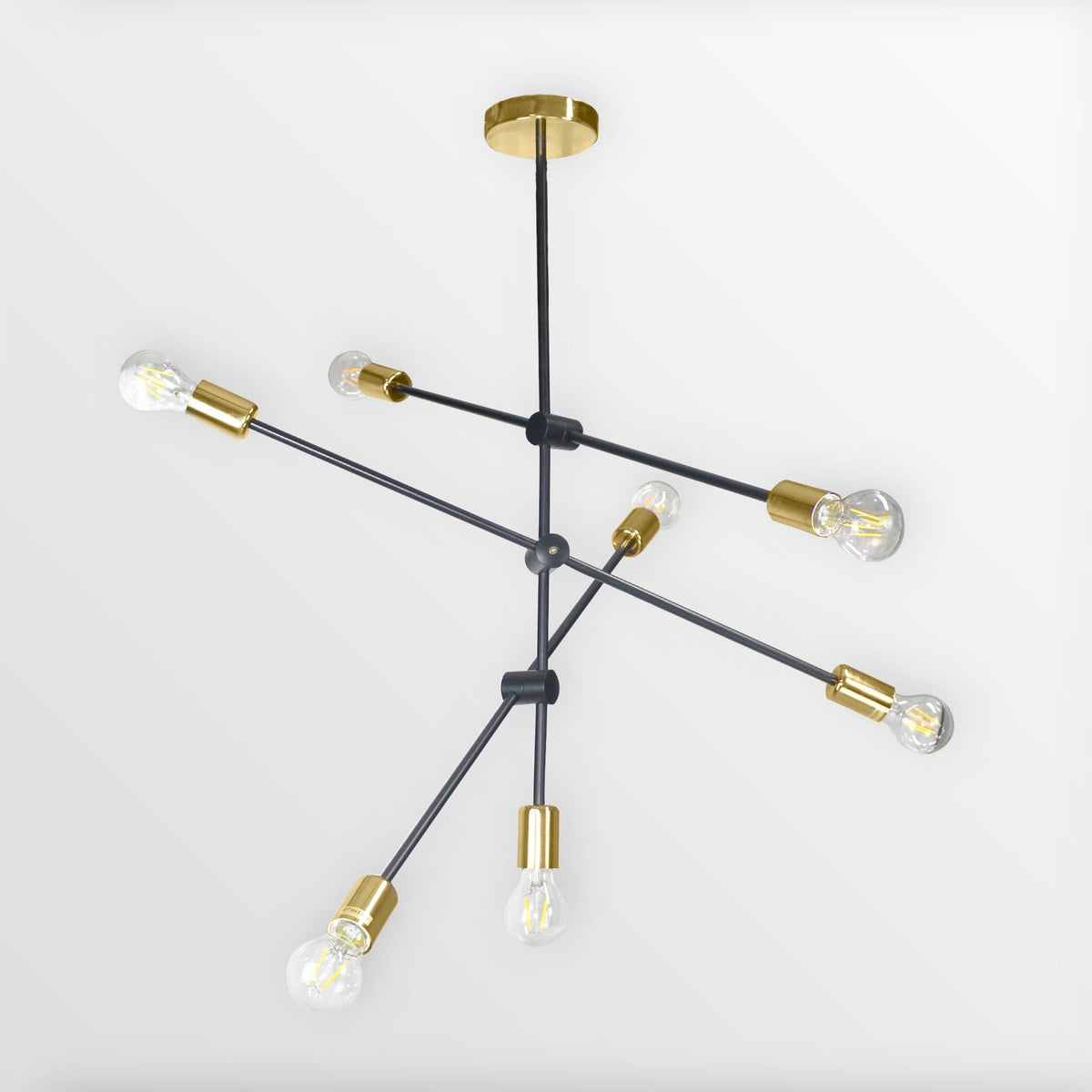 Helga 7 | Black & Gold Modern Mobile Chandelier - Home Cartel ®