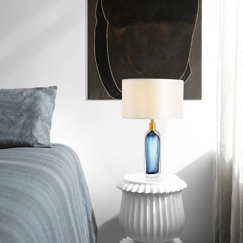 Theodora | Glass Table Lamp with Shade