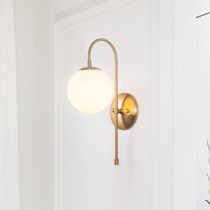 Ulla | Gold Frost Wall Sconce - Home Cartel ®