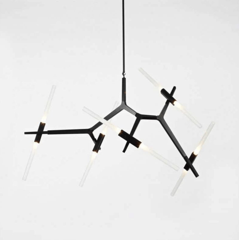 Vita 10 | Frosted Glass Chandelier - Home Cartel ®