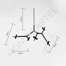 Vita 10 | Frosted Glass Chandelier - Home Cartel ®