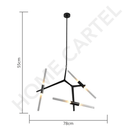 Vita 6 | Frosted Glass Chandelier - Home Cartel ®