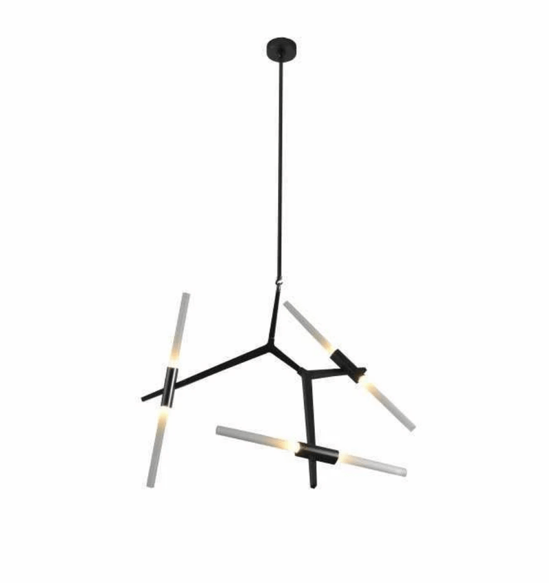 Vita 6 | Frosted Glass Chandelier - Home Cartel ®