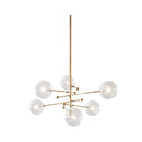 Dana 6 | Brass Modern Chandelier - Home Cartel ®