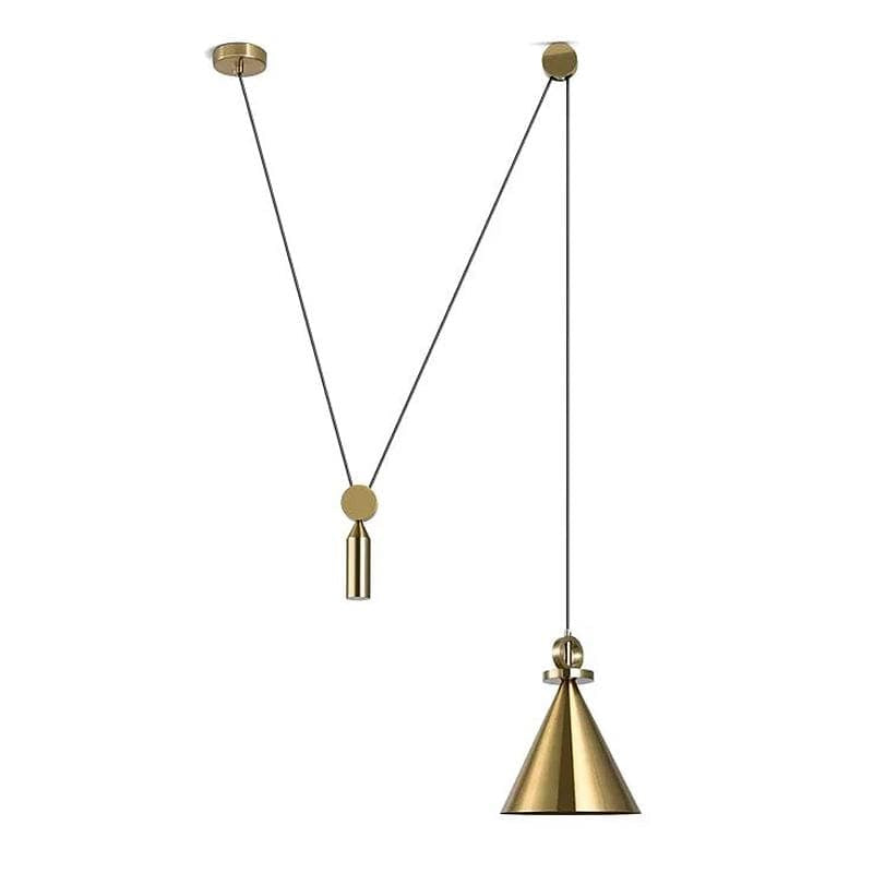 Elsa | Adjustable Brass Pendant Light - Home Cartel ®