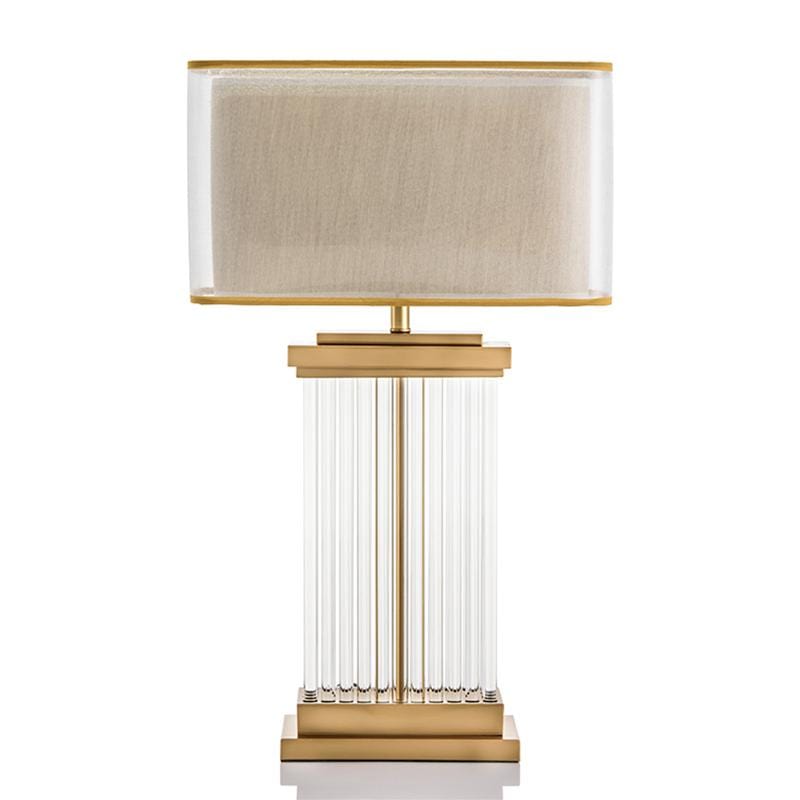 Lelle | Fluted Glass Base Table Lamp